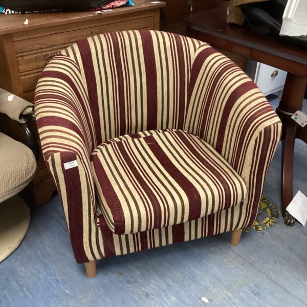 Striped Bucket Chair