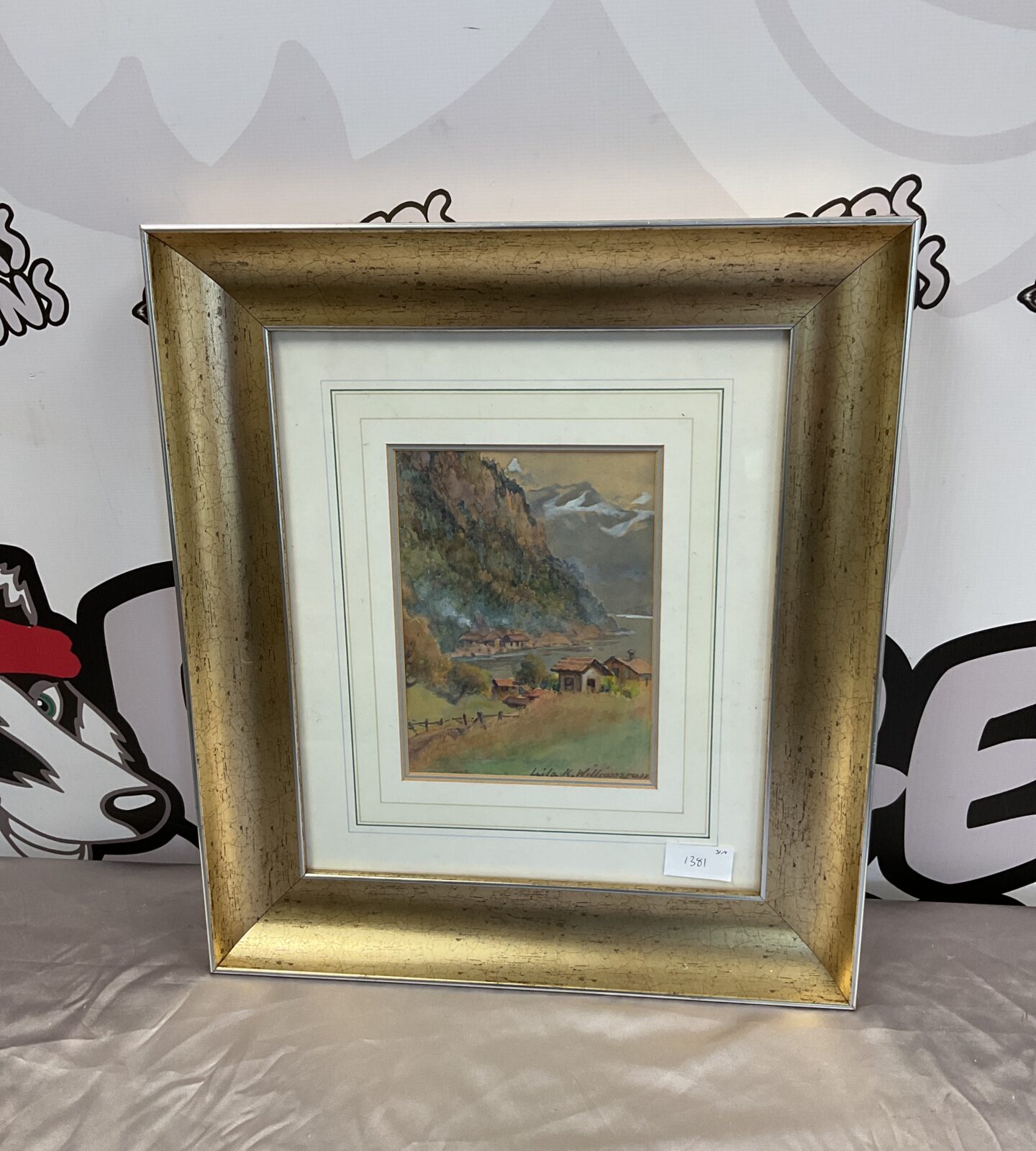 laila k williamson watercolour of alpine mountain view