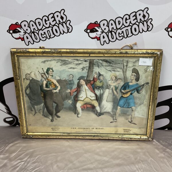 1832 thoms mclean political lithograph of the judgment of midas