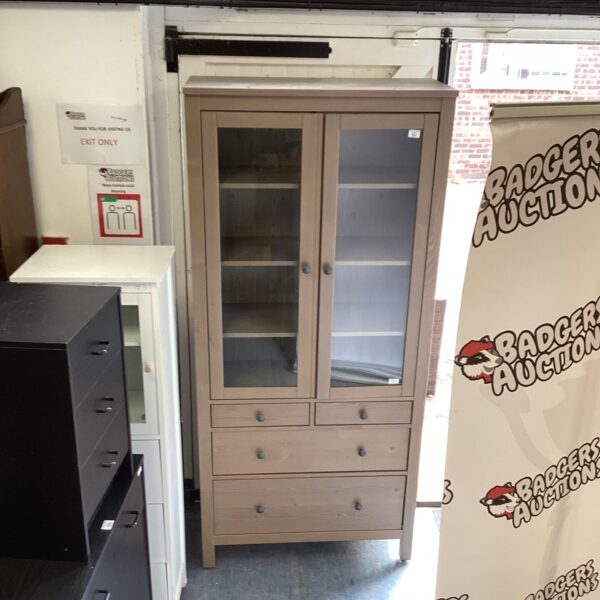 Ikea Hemnes Glass Door Cabinet with four Drawers