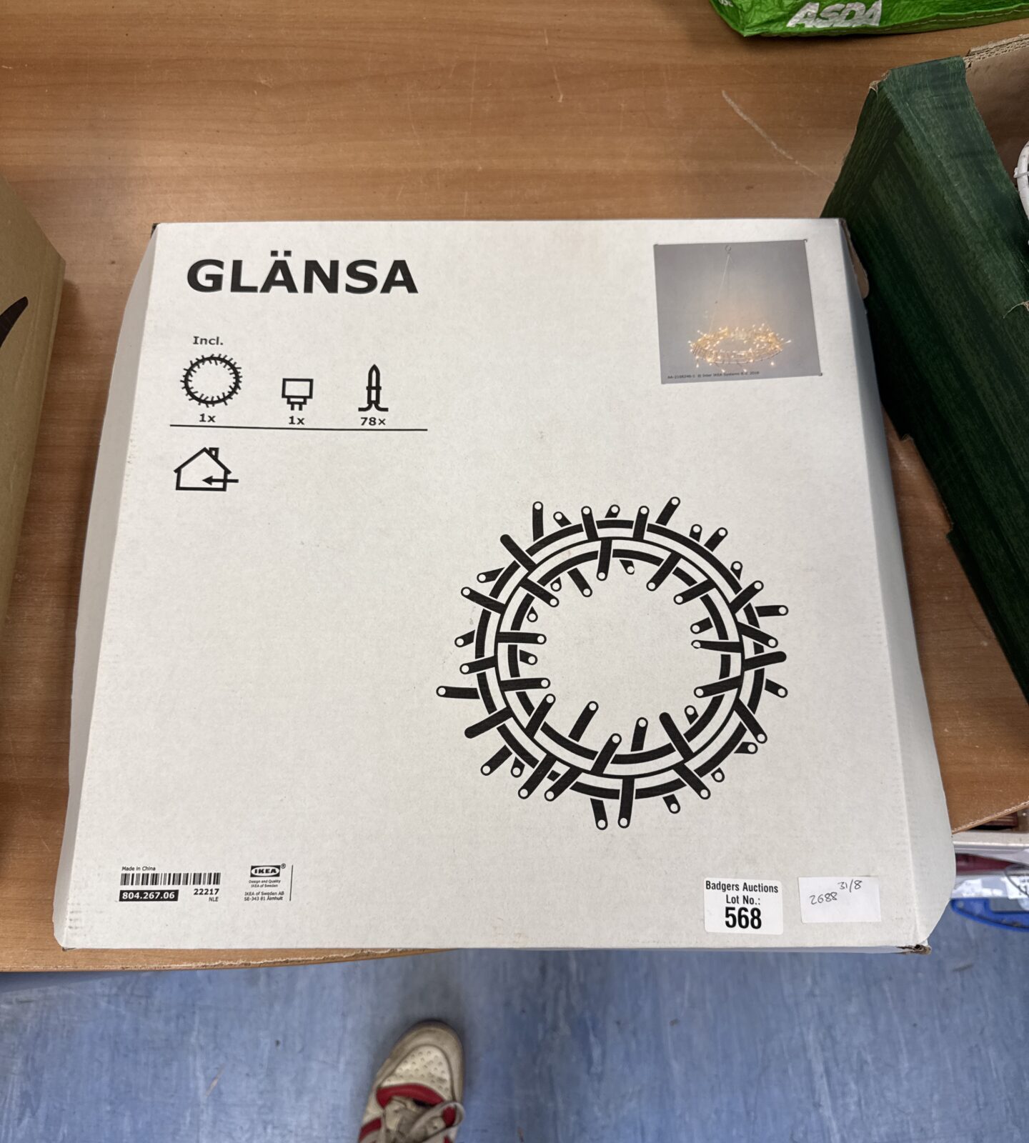 IKEA glansa ceiling light - new in box