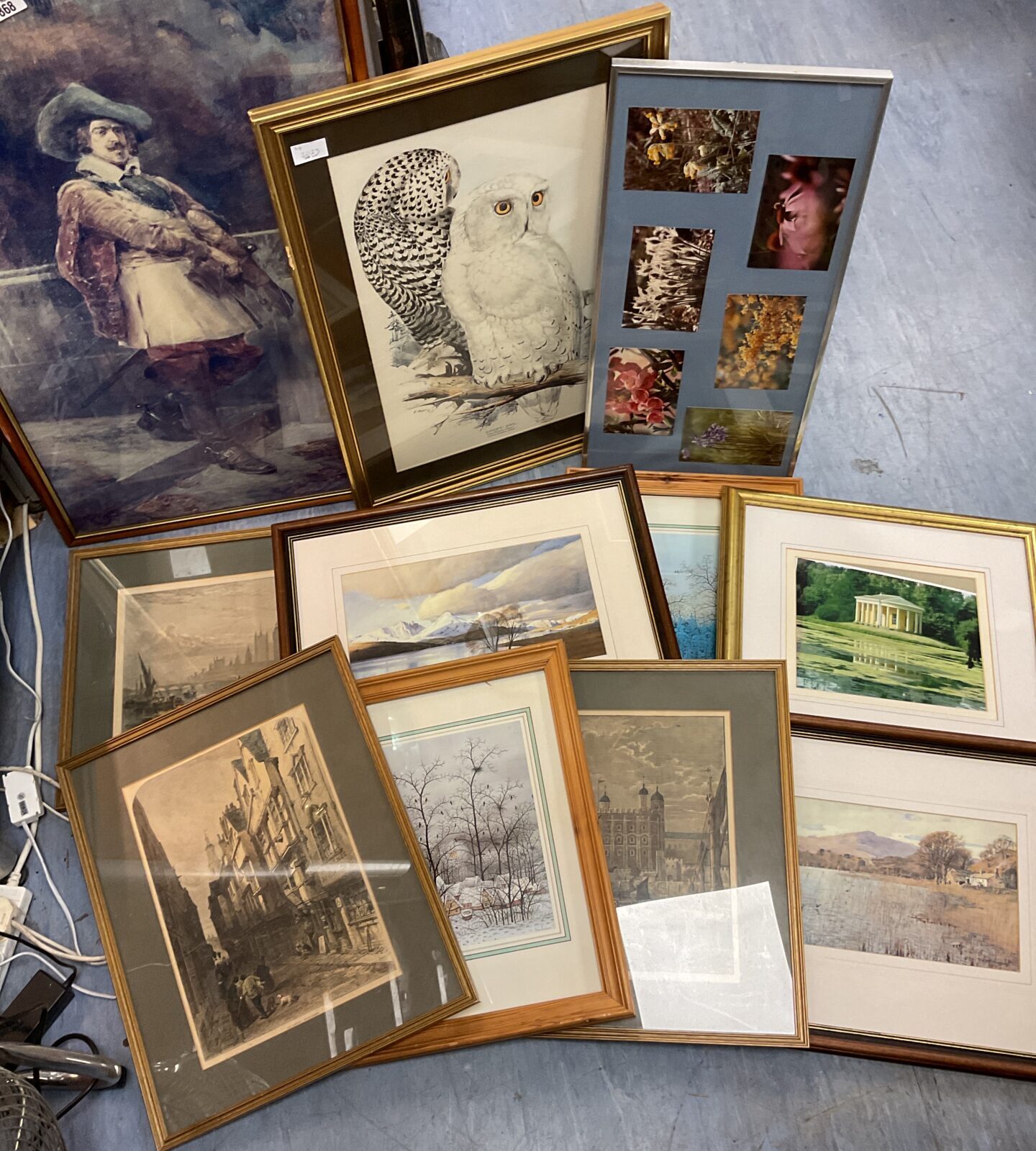 Large lot of framed prints & artworks