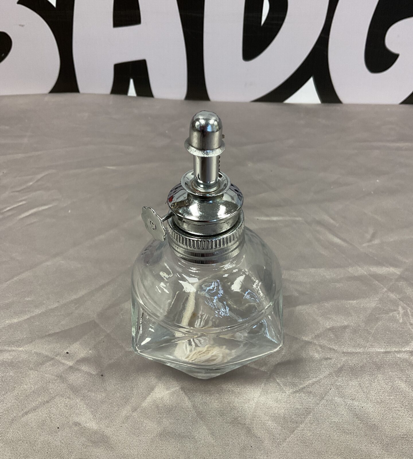 Small Vintage glass oil lamp