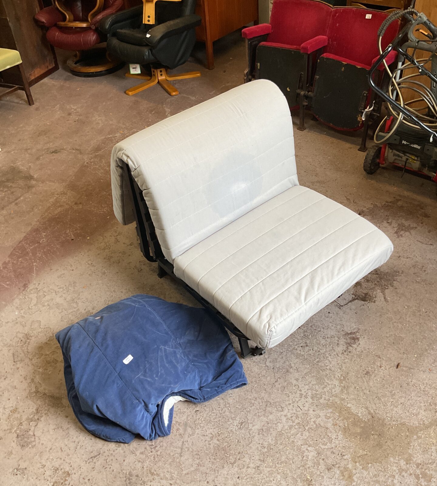 Chair bed with cover