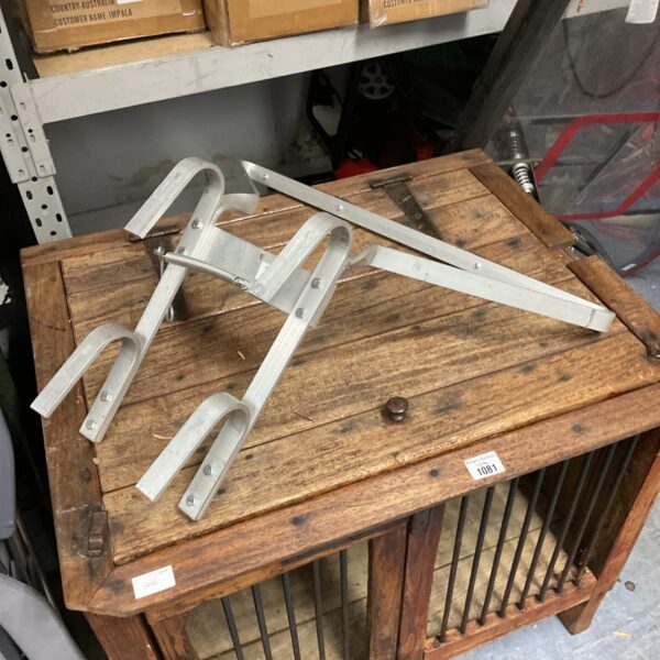 Vintage aluminium ladder stay for ladder support.
