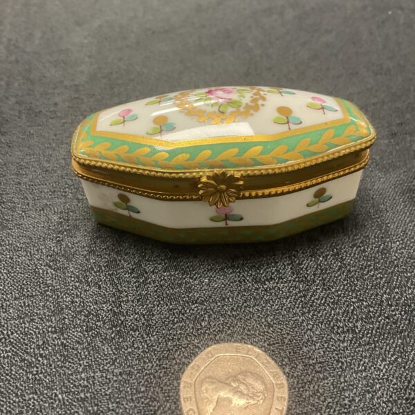 French porcelain trinket pot