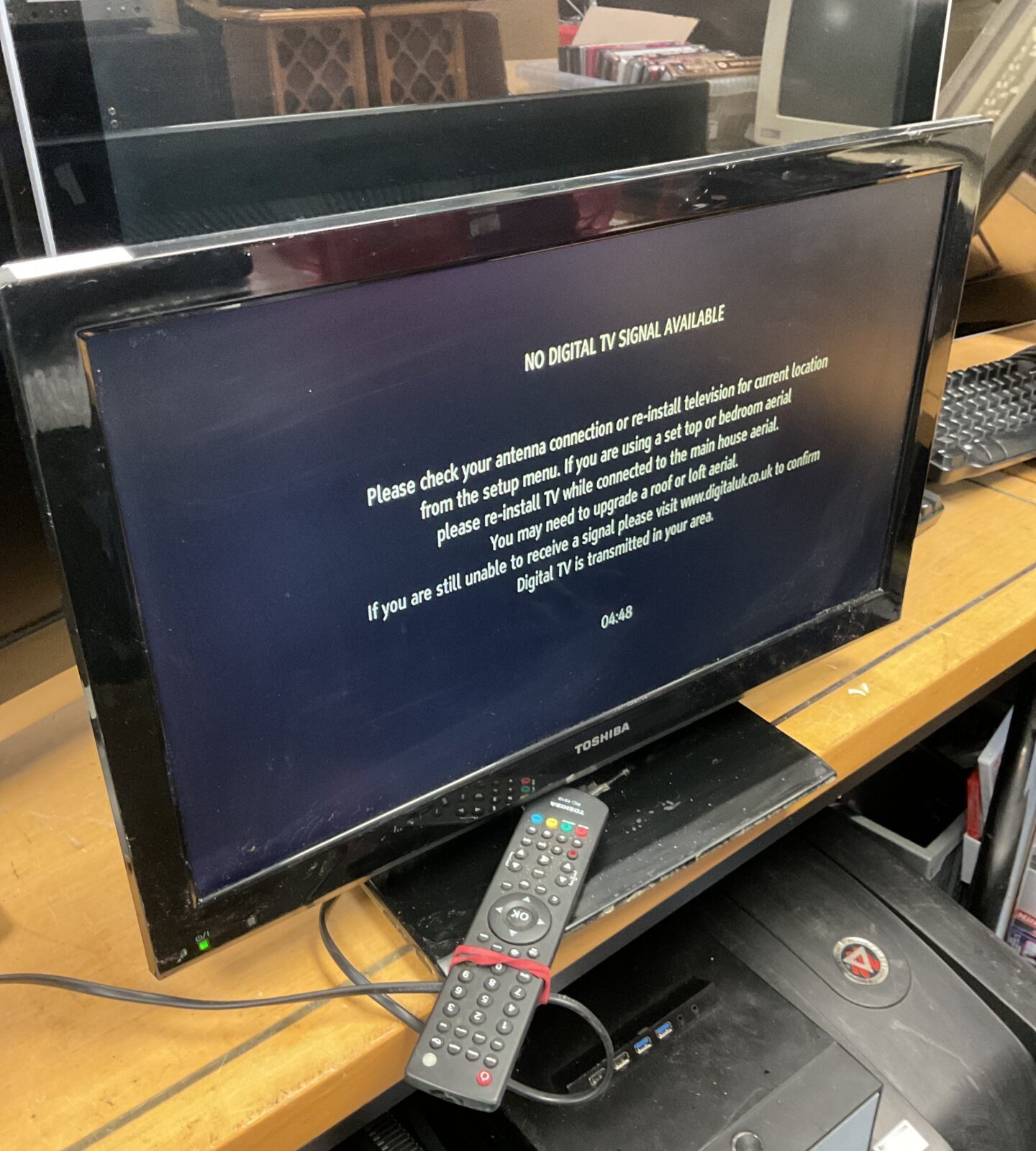 Toshiba 22” hd tv working with remote