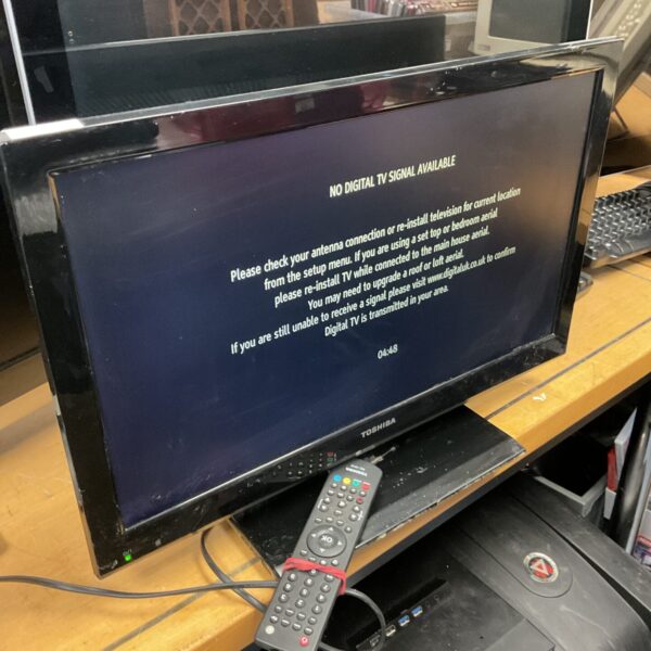 Toshiba 22” hd tv working with remote