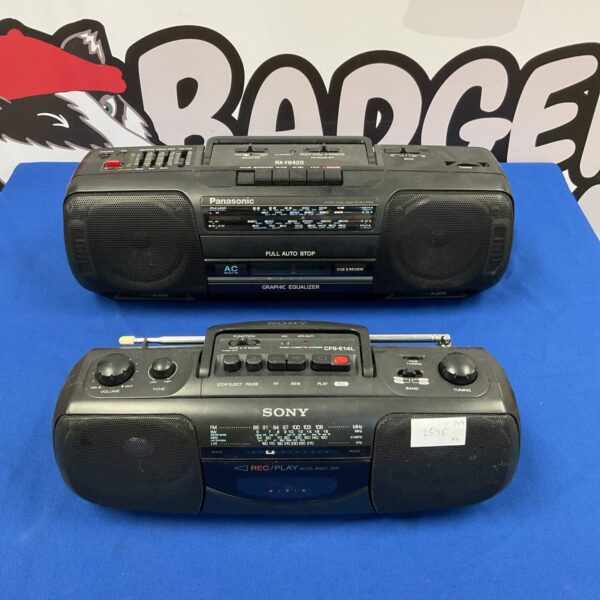 Sony cfs-e14l & Panasonic rx-fs420 cassette radio boomboxes