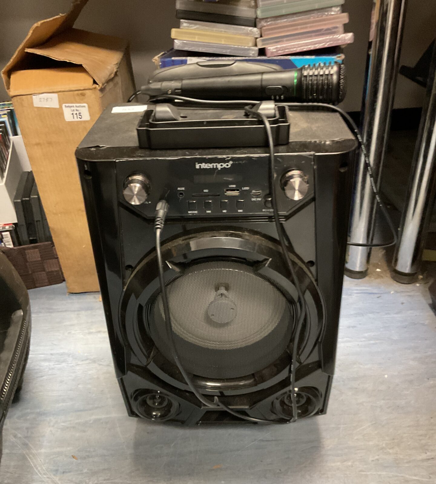 Intempo portable pa karaoke system working