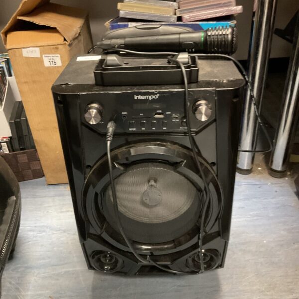 Intempo portable pa karaoke system working