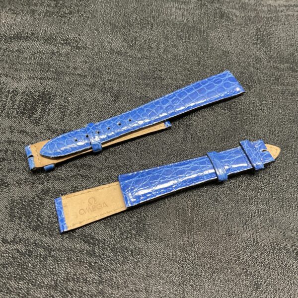 Two leather genuine Omega Watch straps