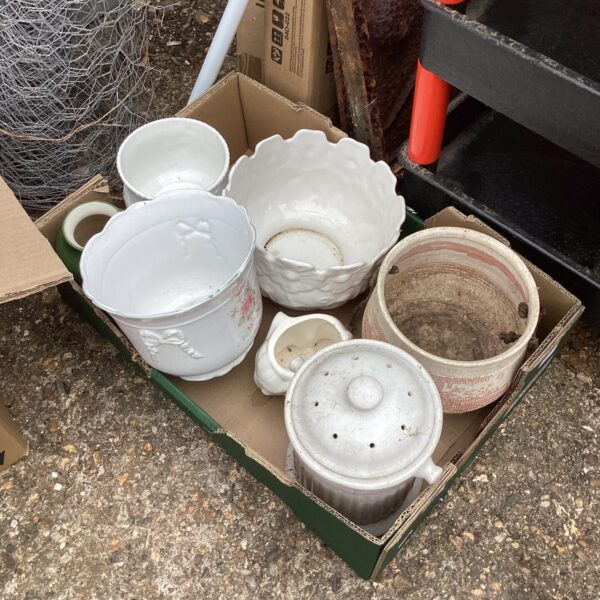 Selection of plant pots