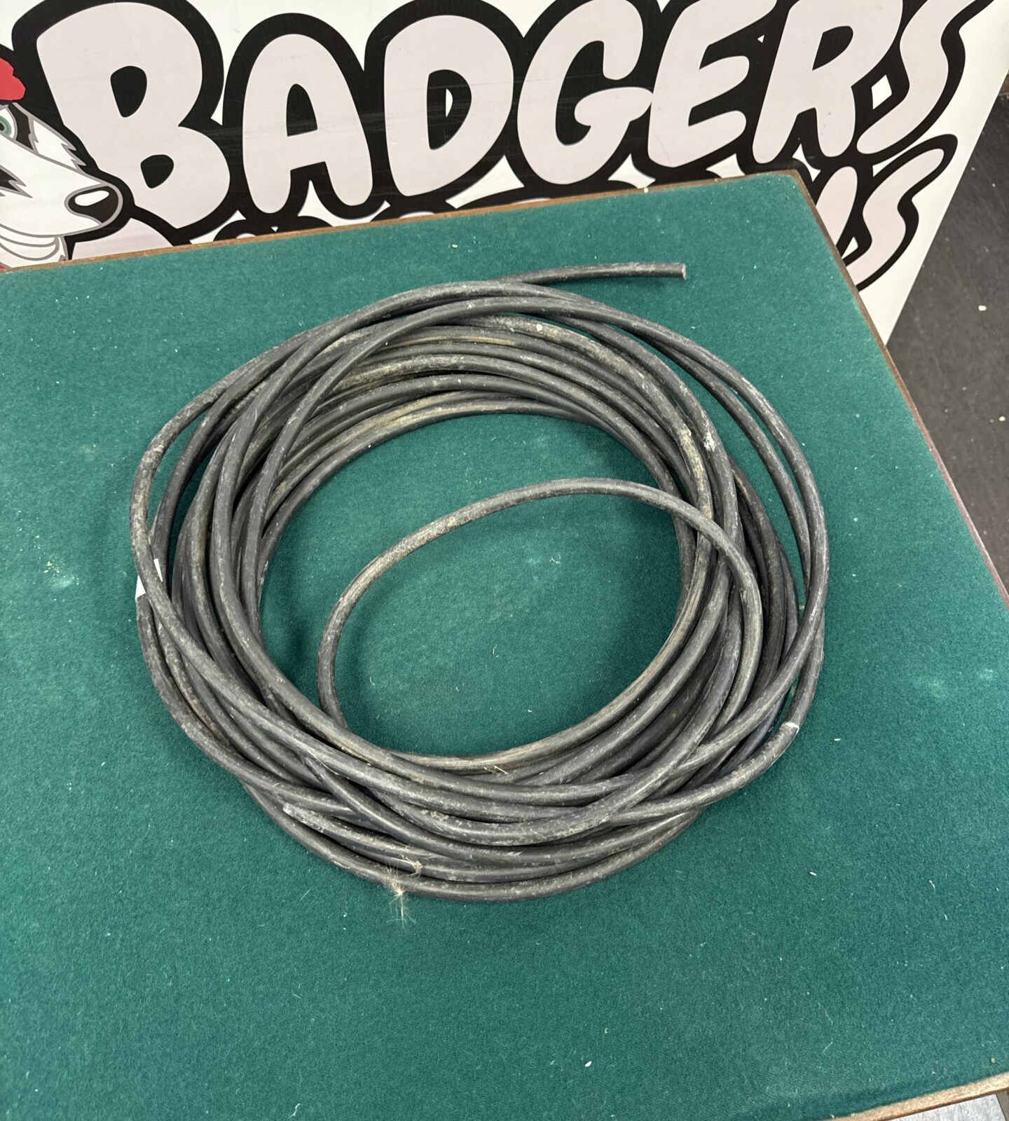Roll of three core reinforced cable
