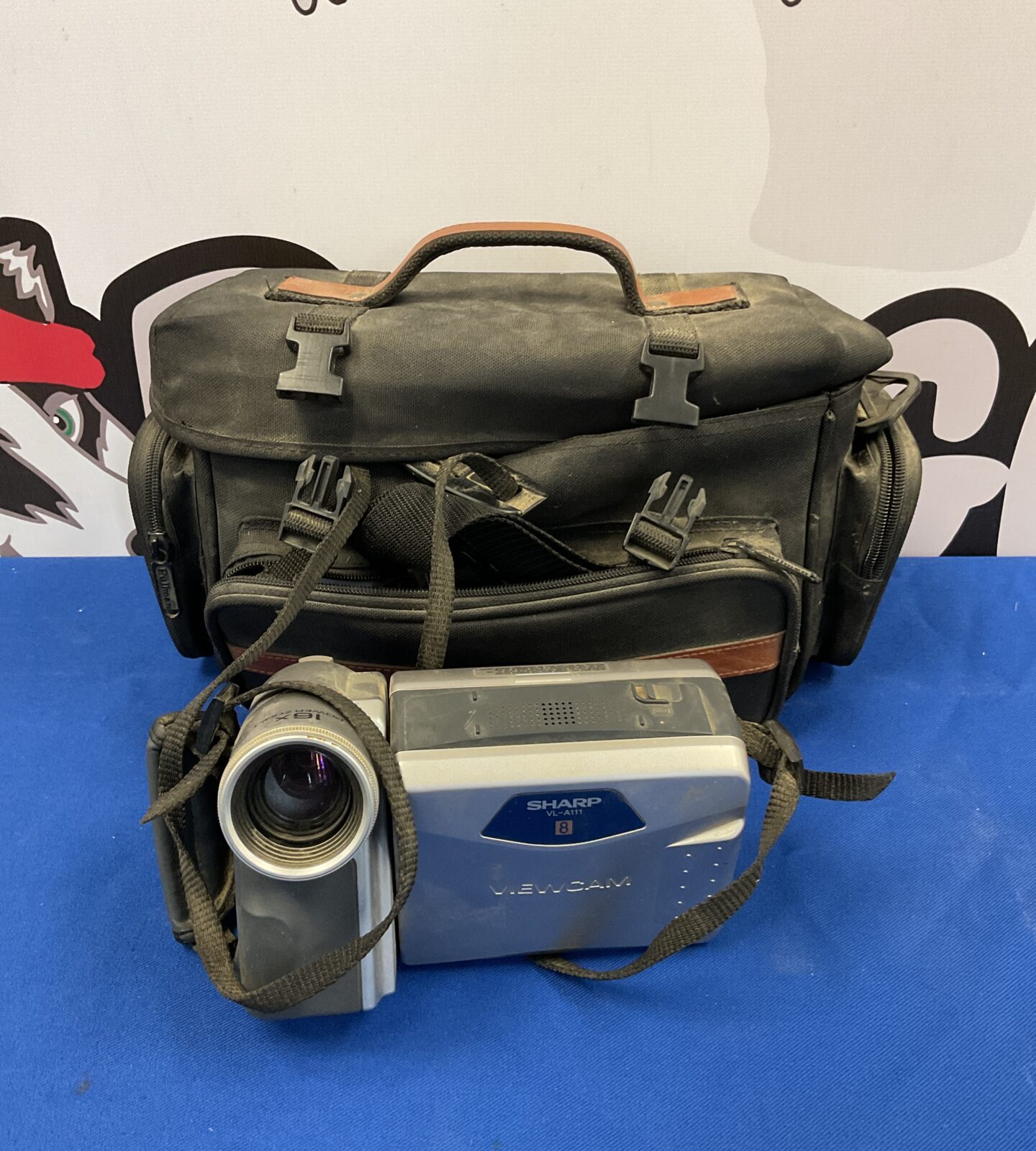 Sharp viewcam vl-a111 camera in case