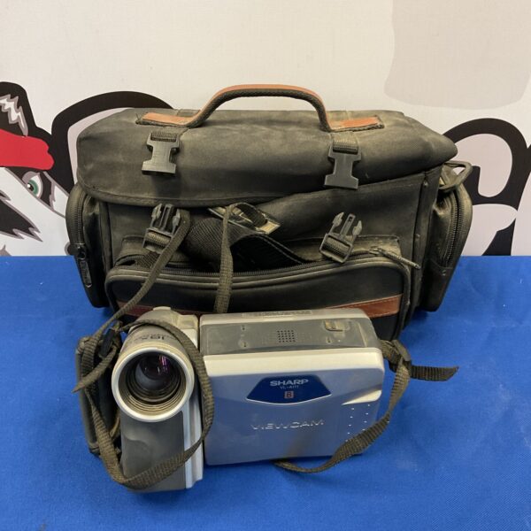 Vintage Sharp Viewcam VL-A111 camera in its original soft case.