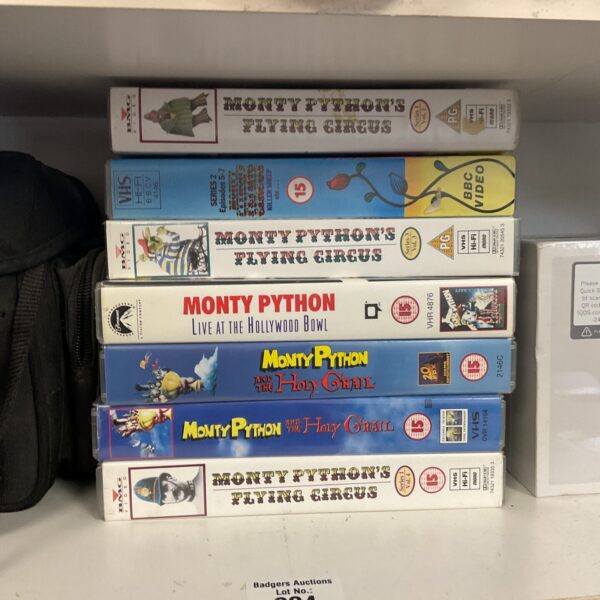 7 monty pythons flying circus vhs cassettes