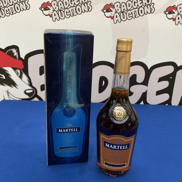 Boxed bottle of Martell VS Fine Cognac for sale.
