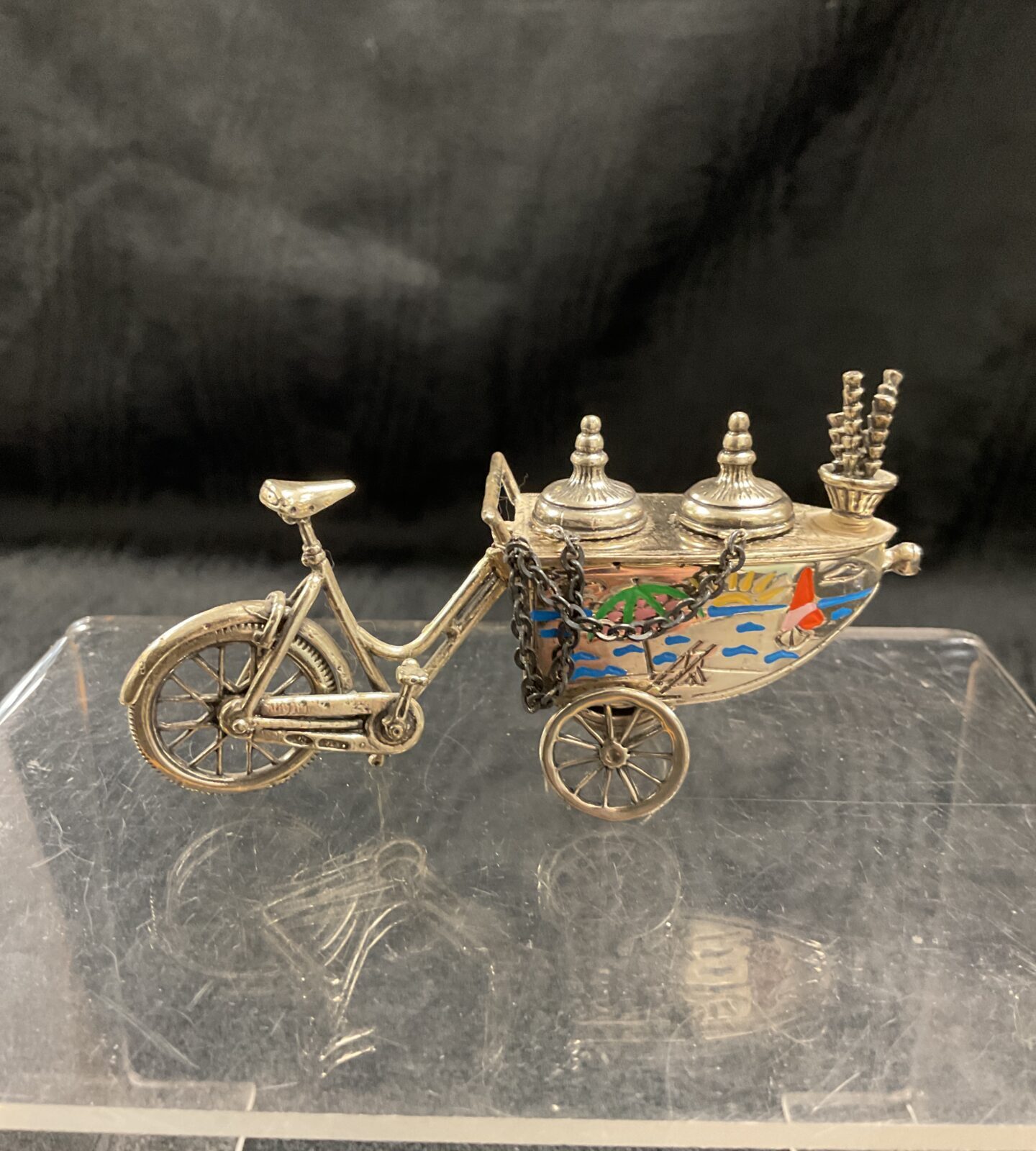 Italian 800 silver ice cream sellers bike