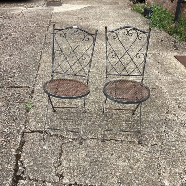 Two Metal Garden chairs