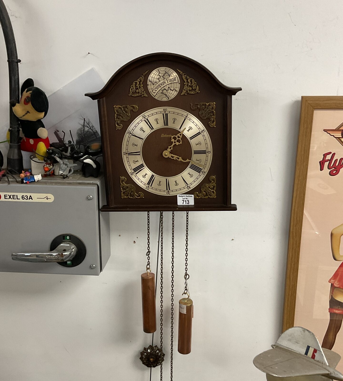 german Belcanto by Hermie 1965 wall clock working