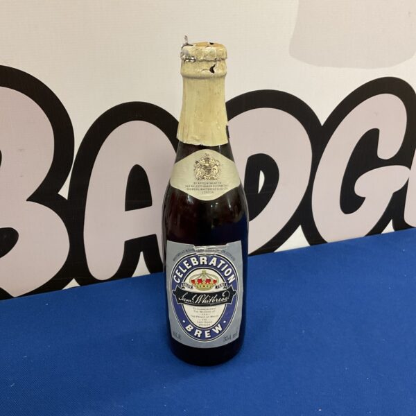 Sealed vintage Whitbread Celebration Beer bottle for collectors.