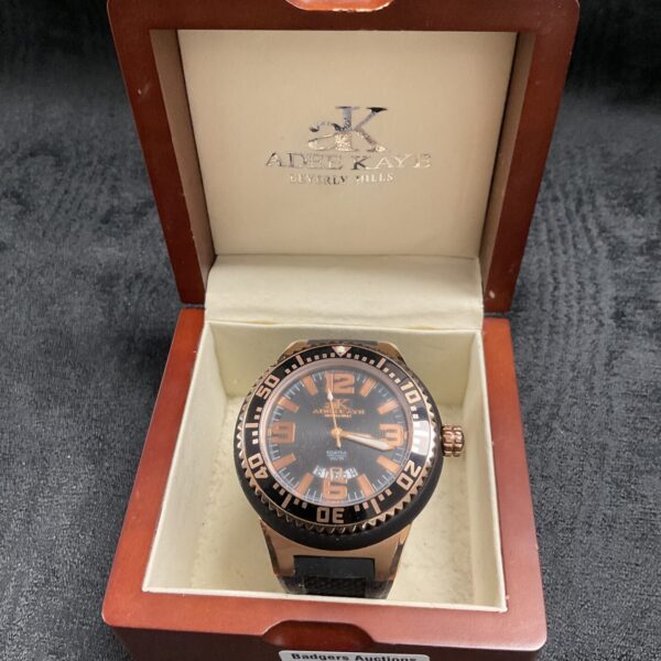 Adele Kaye Beverly Hills gents watch in original box.