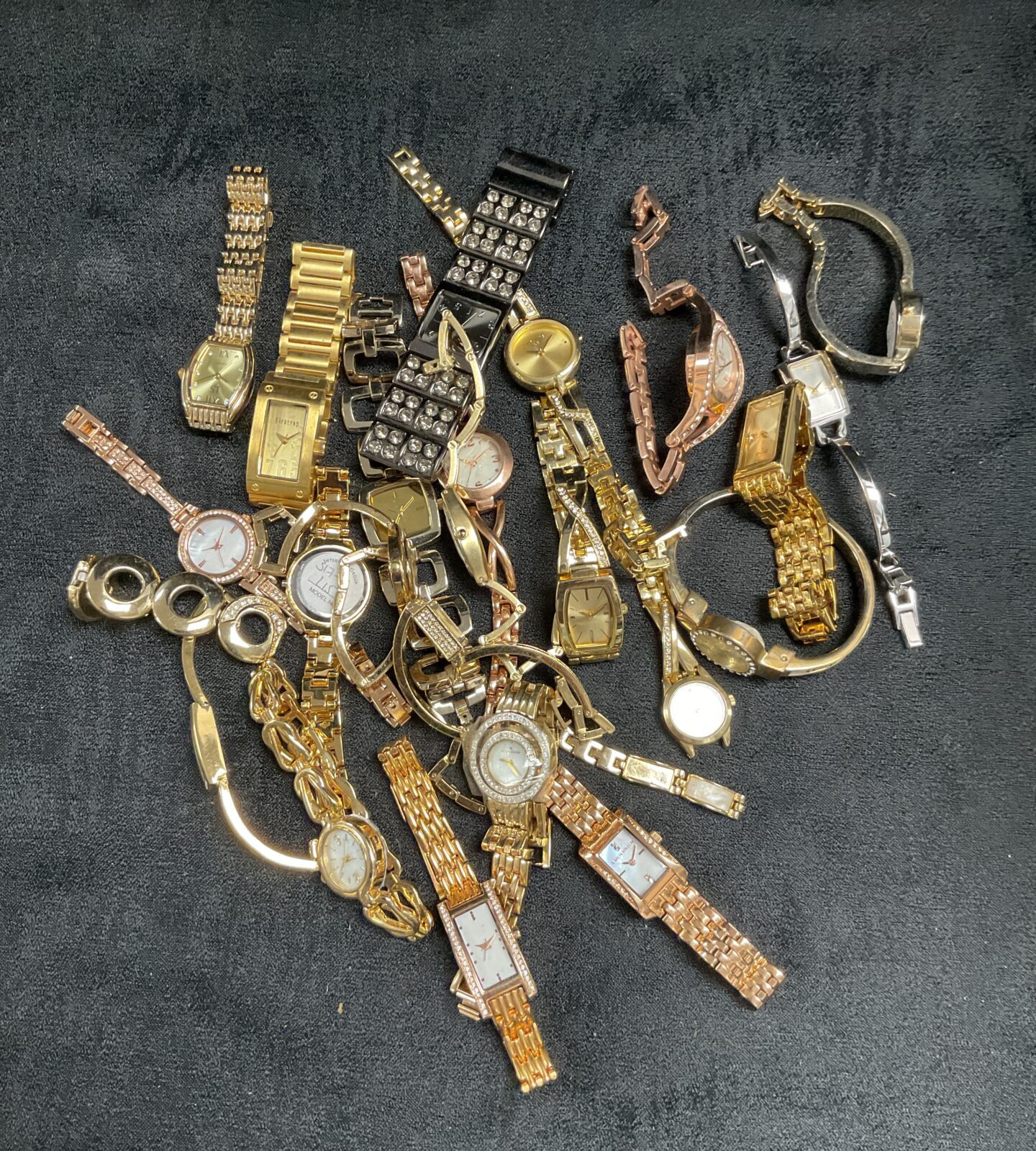 tray assorted shop display watches cases only