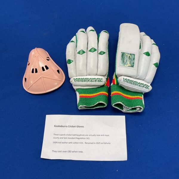 Pair of kookaburra cricket gloves & box