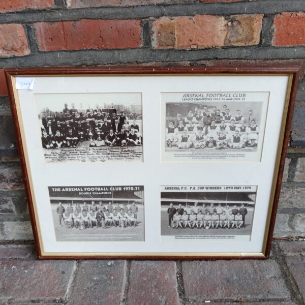 Framed arsenal FC team photos