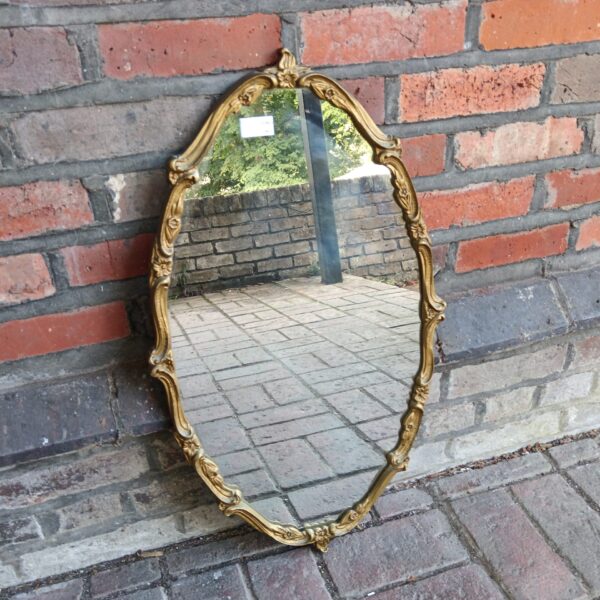Gilt framed french style boudoir mirror