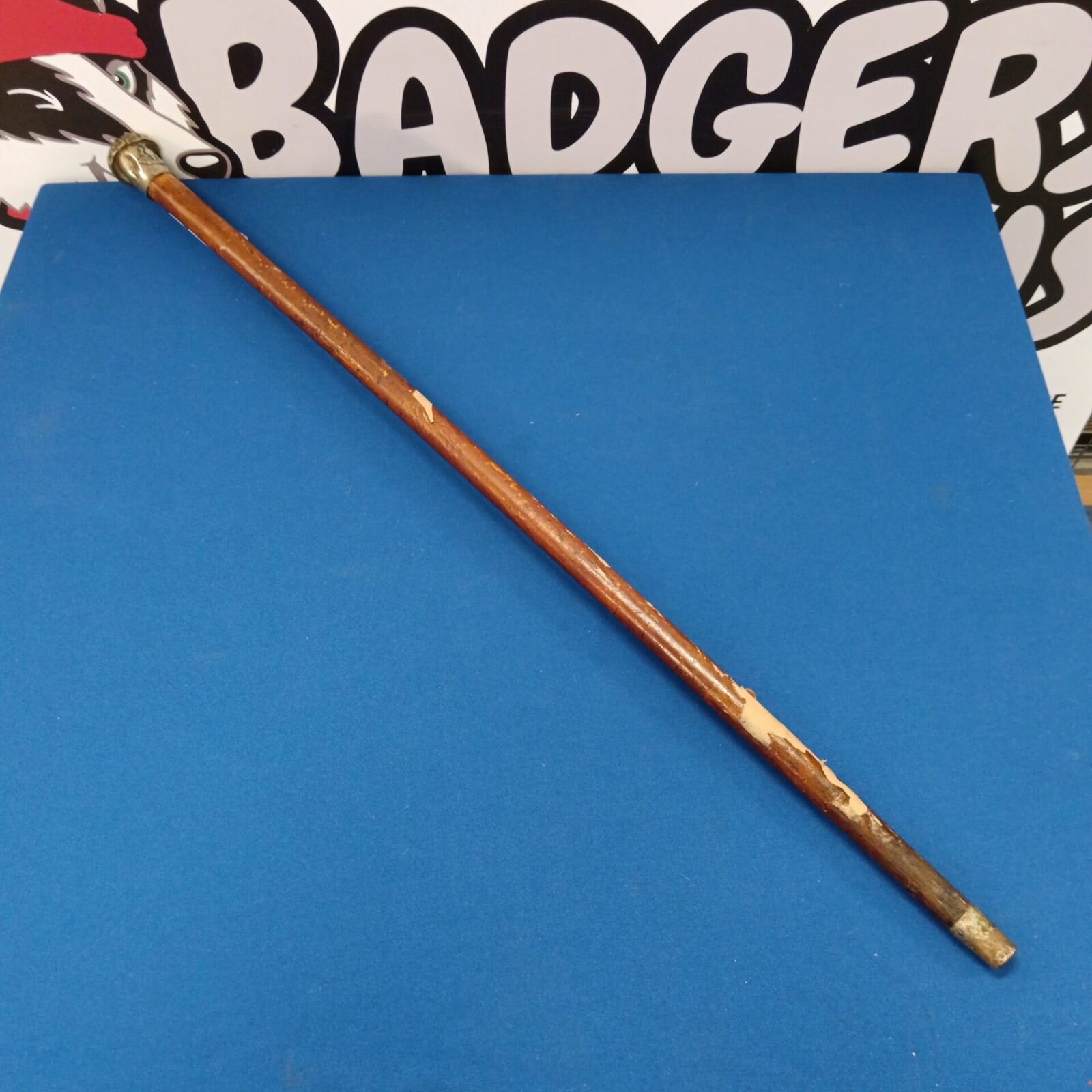 Vintage military silver topped walking cane - Image 2