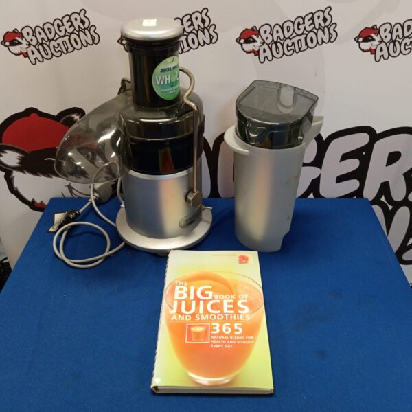 Breville juice maker with book