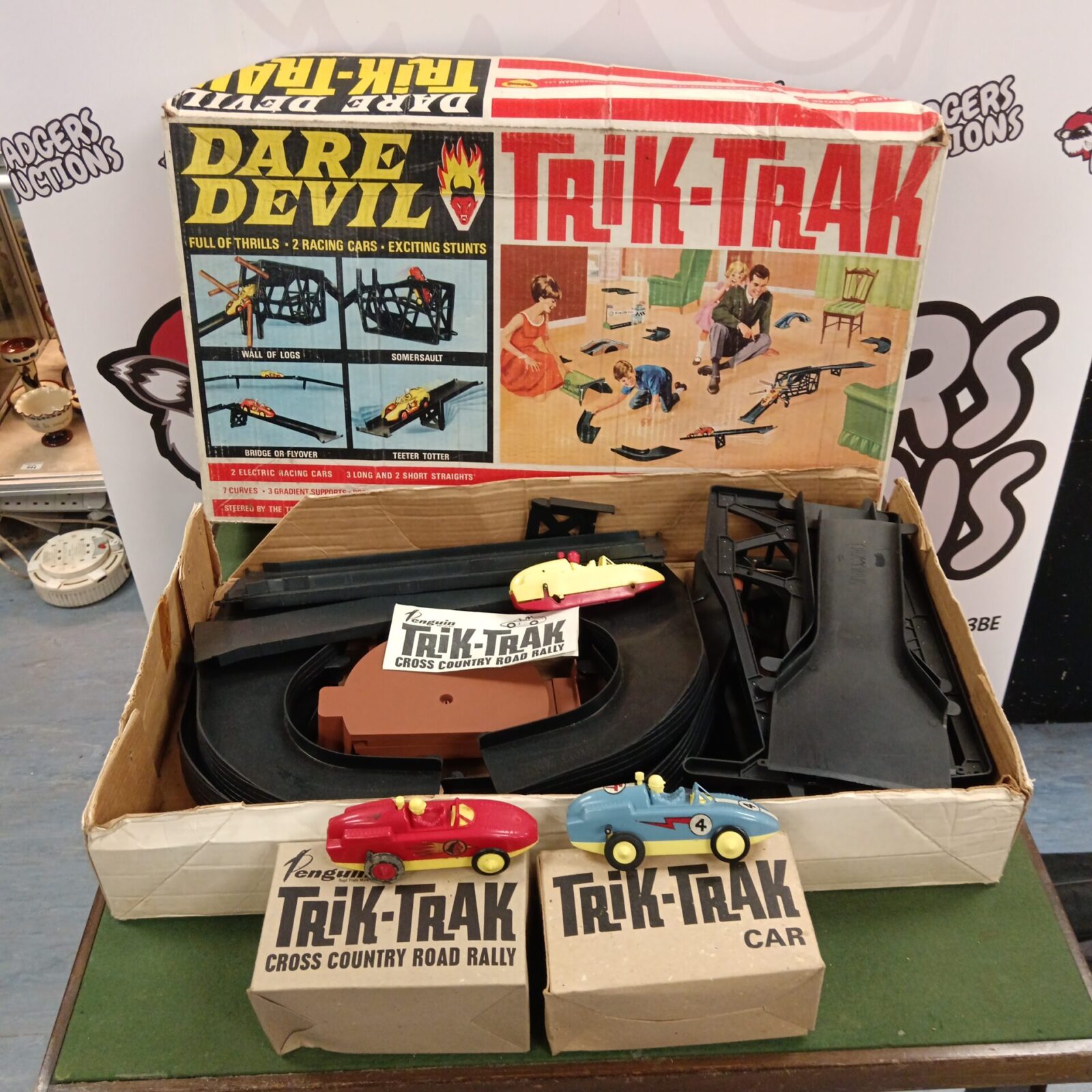 Vintage dare devil trik trak cross country road rally set