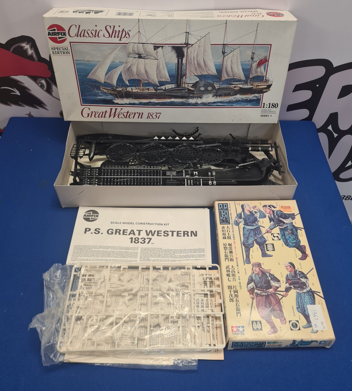 Two vintage boxed model kits inc tamiya and airfix