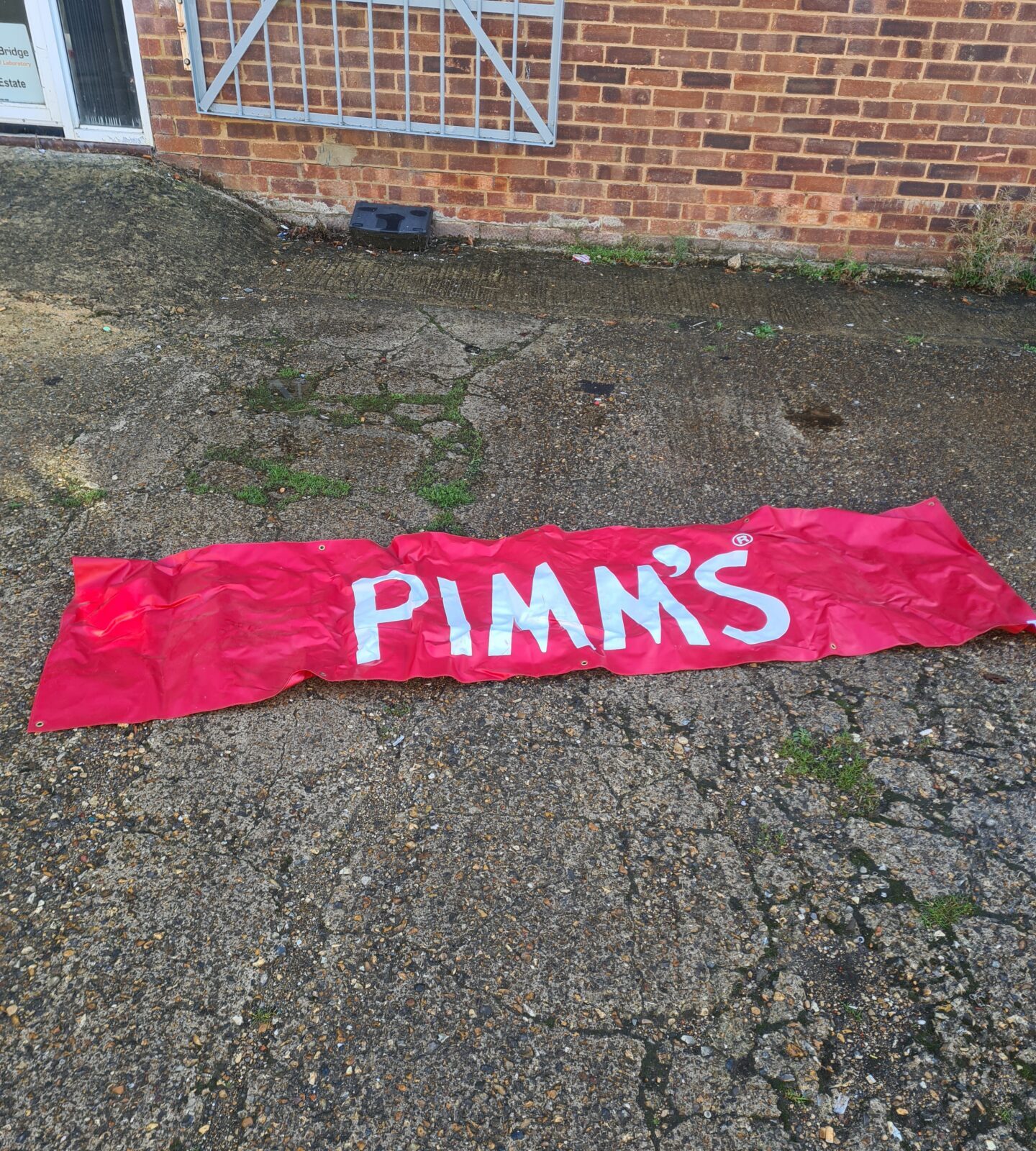 Large Pimm's 2ft x 8ft banner