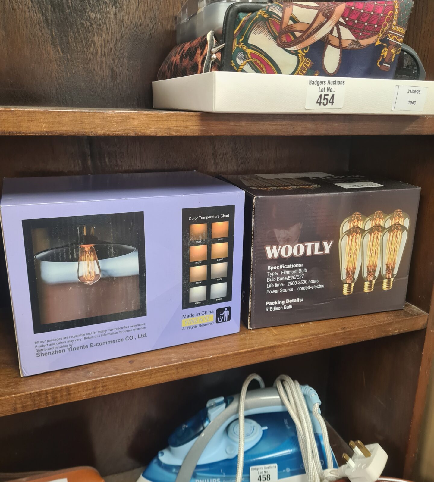 Two boxed vintage style edison lightbulbs