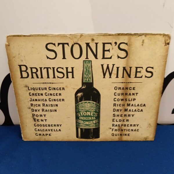 Stones British wines advertising board