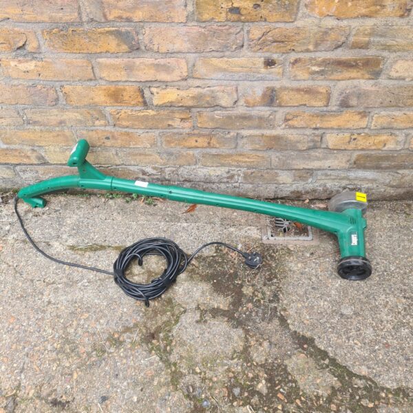 Coopers electric grass trimmer for garden lawn care.