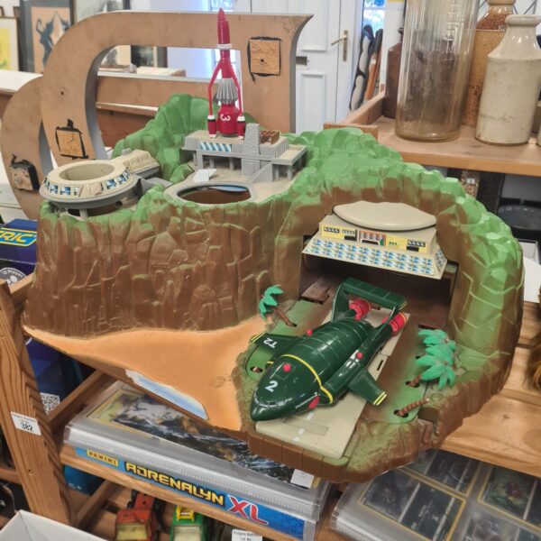 Vintage Matchbox Tracey Island playset, colourful adventure toy.