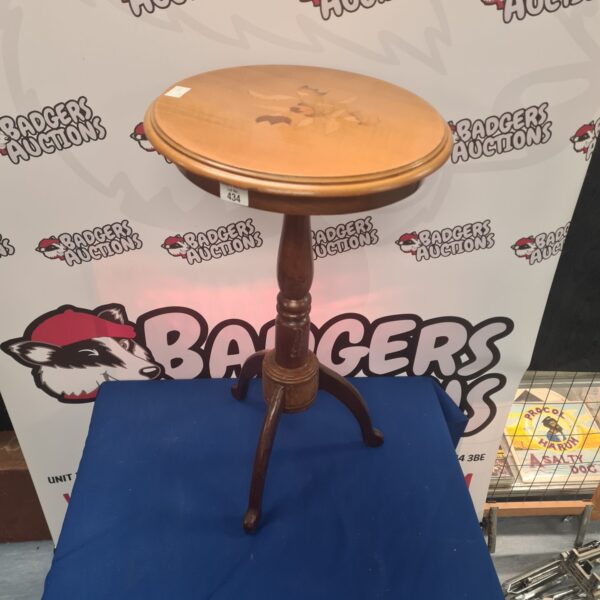 Mid Century Floral Patterned Lamp Table