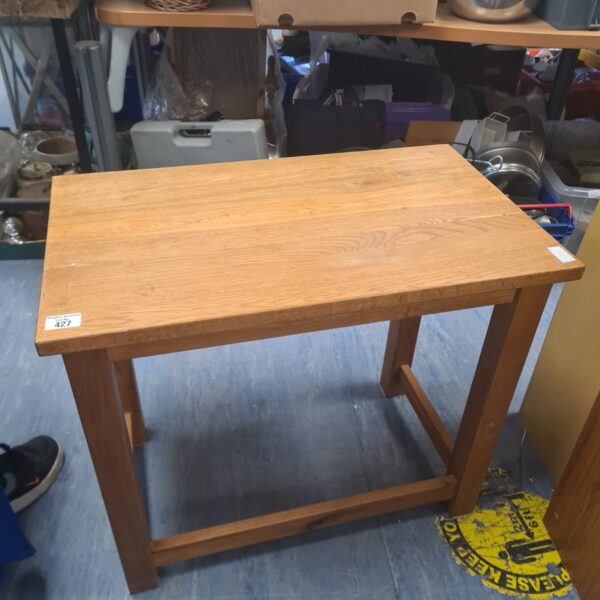 Solid oak side table