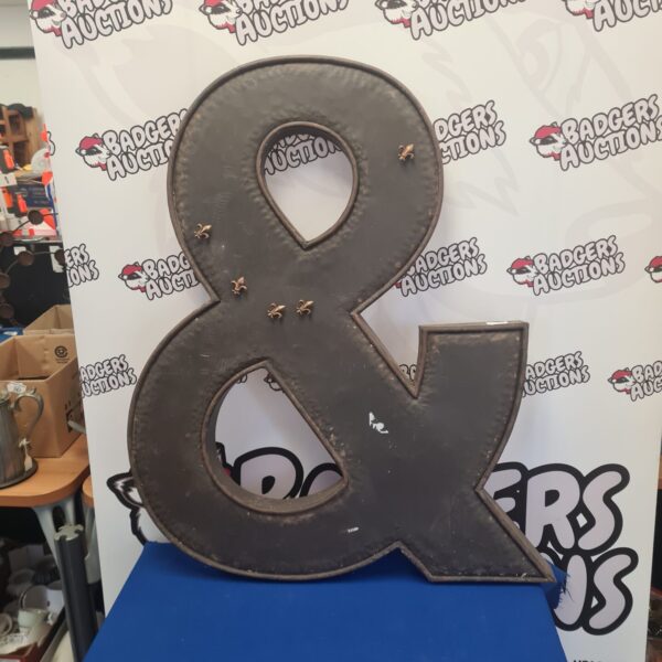 Large metal & symbol with fleur de lis magnets for wall decor.