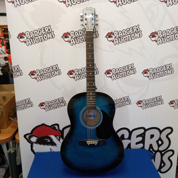 Blue 3rd Ave acoustic guitar for sale, musical instrument.