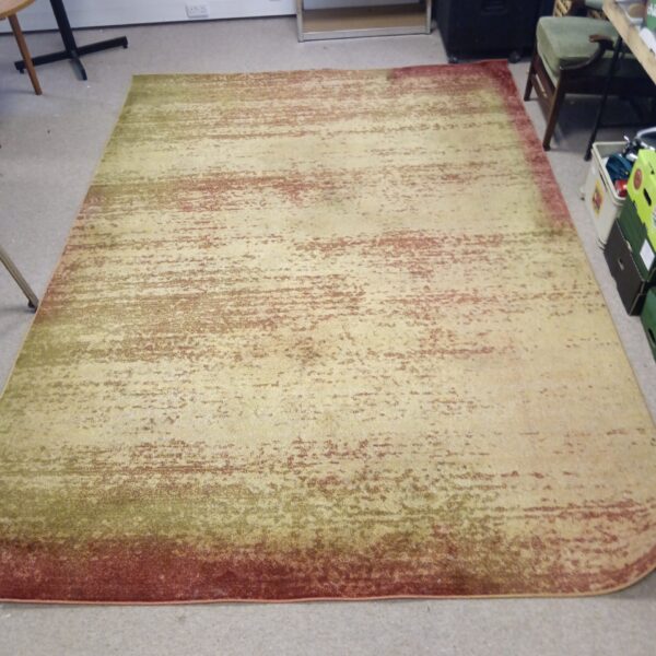 Overview of a large Unique Loom loft collection area rug.