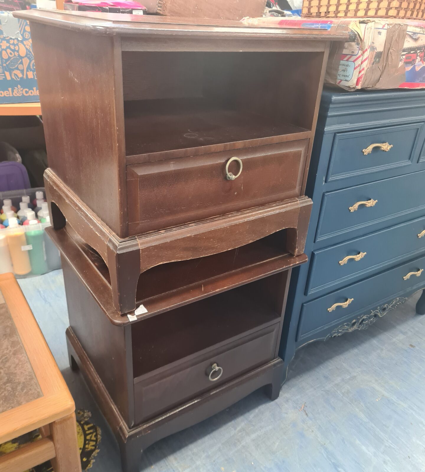 Two Stag Bedside Cabinets