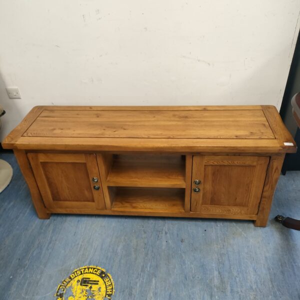 Oak media cabinet