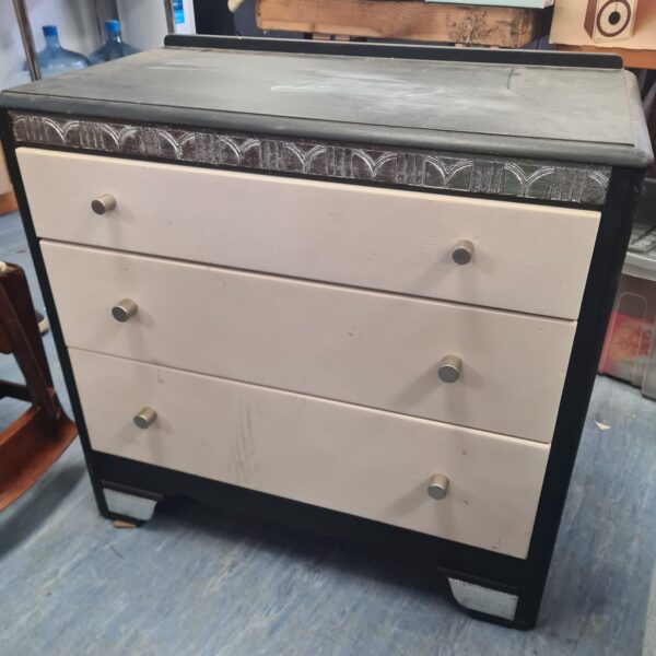 Vintage Lebus chest of drawers with painted finish.