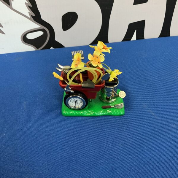 Gardeners Novelty Wheelbarrow Clock