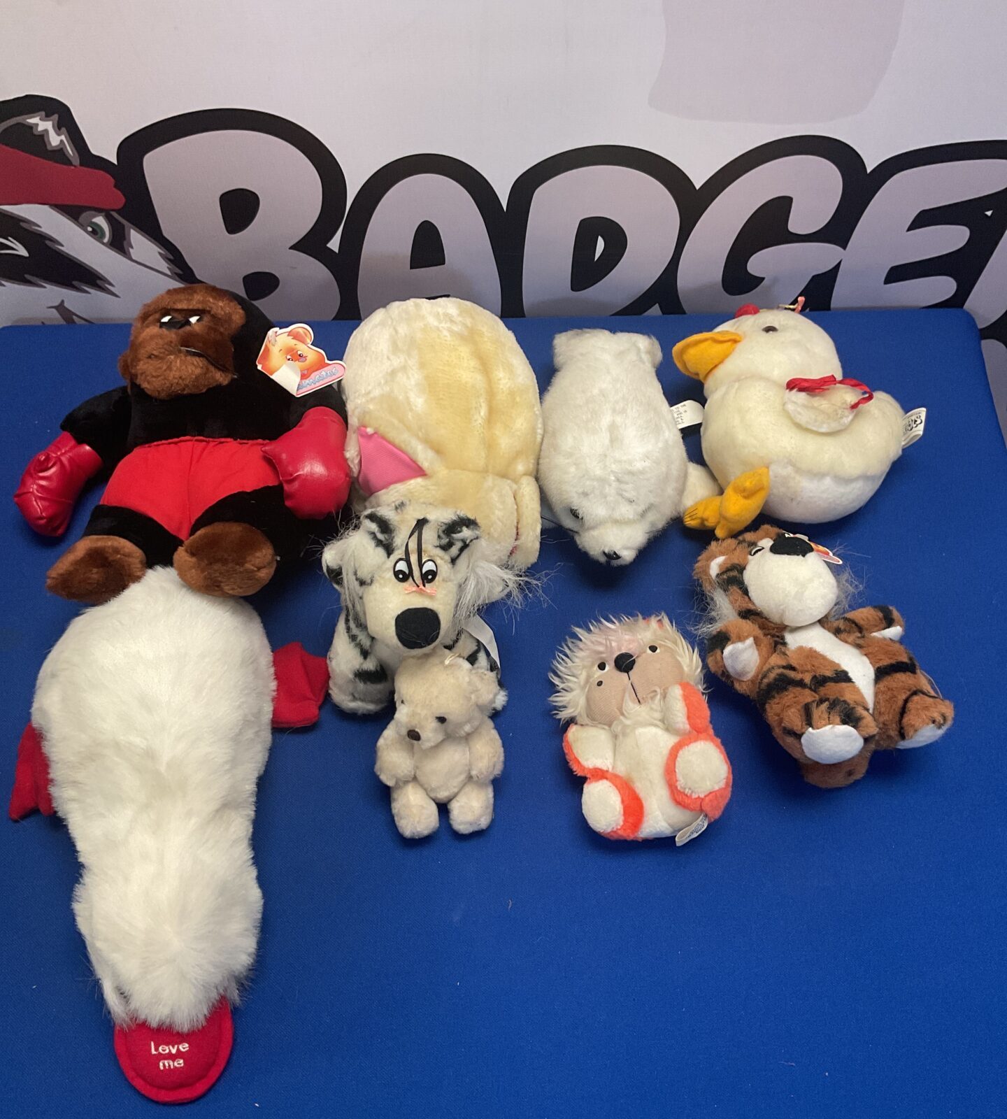 Selection of mixed soft toys inc patamates